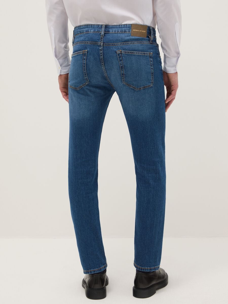 Jeans in cotone elasticizzato blu slim fit_2