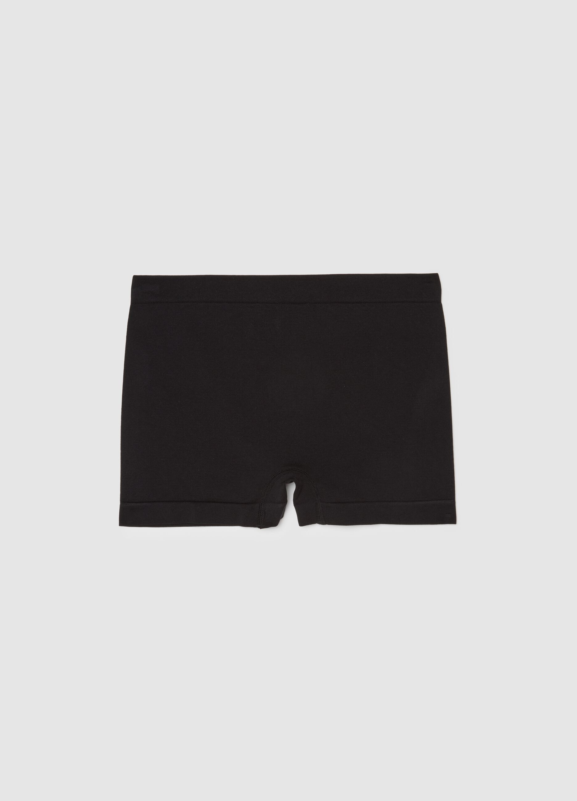  Culotte in tessuto elasticizzato nero