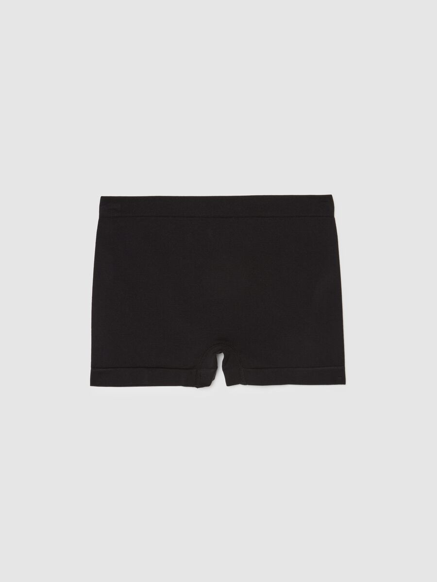 Stretch Fabric Black Culottes_4