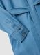 Long dress in pure blue lyocell denim regular fit with belt_5