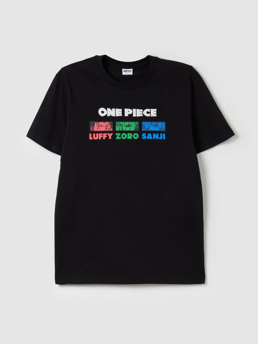 T-shirt with One Piece characters print_5