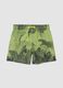 Green boys&rsquo; swim shorts with dinosaur print_0