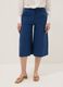 Blue regular fit viscose blend jogger trousers_1