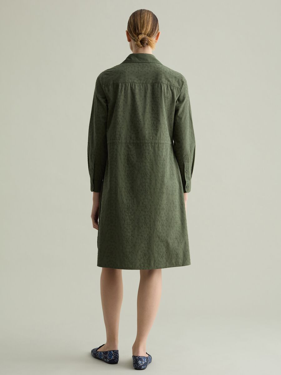 Floral shirt dress with drawstring_3