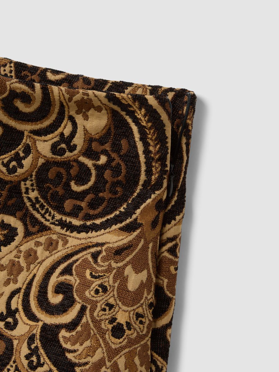 Short brown paisley skirt_5
