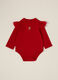 Red Stretch Cotton Bodysuit_0