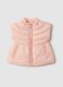 Pink padded vest for little girl with regular fit_0