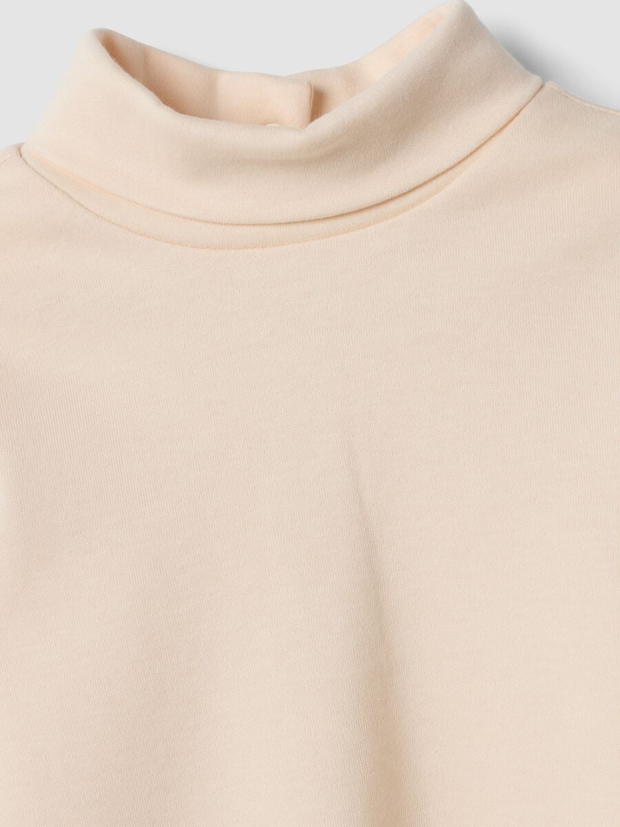 Orange pure organic cotton crew-neck T-shirt_1
