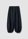 Blue pure cotton balloon-fit denim jeans_1