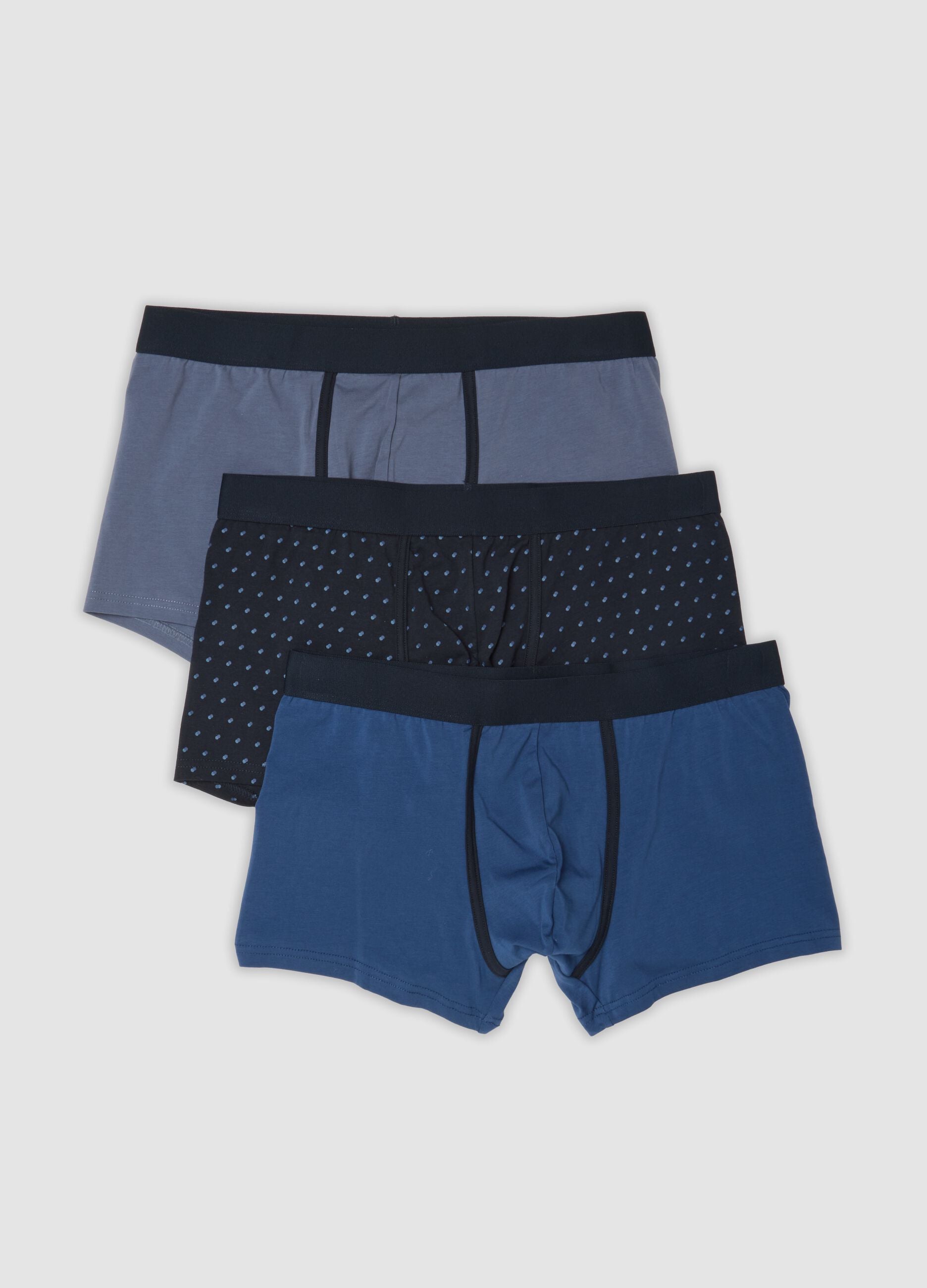 Multicolour 3-pack of stretch organic cotton boxers