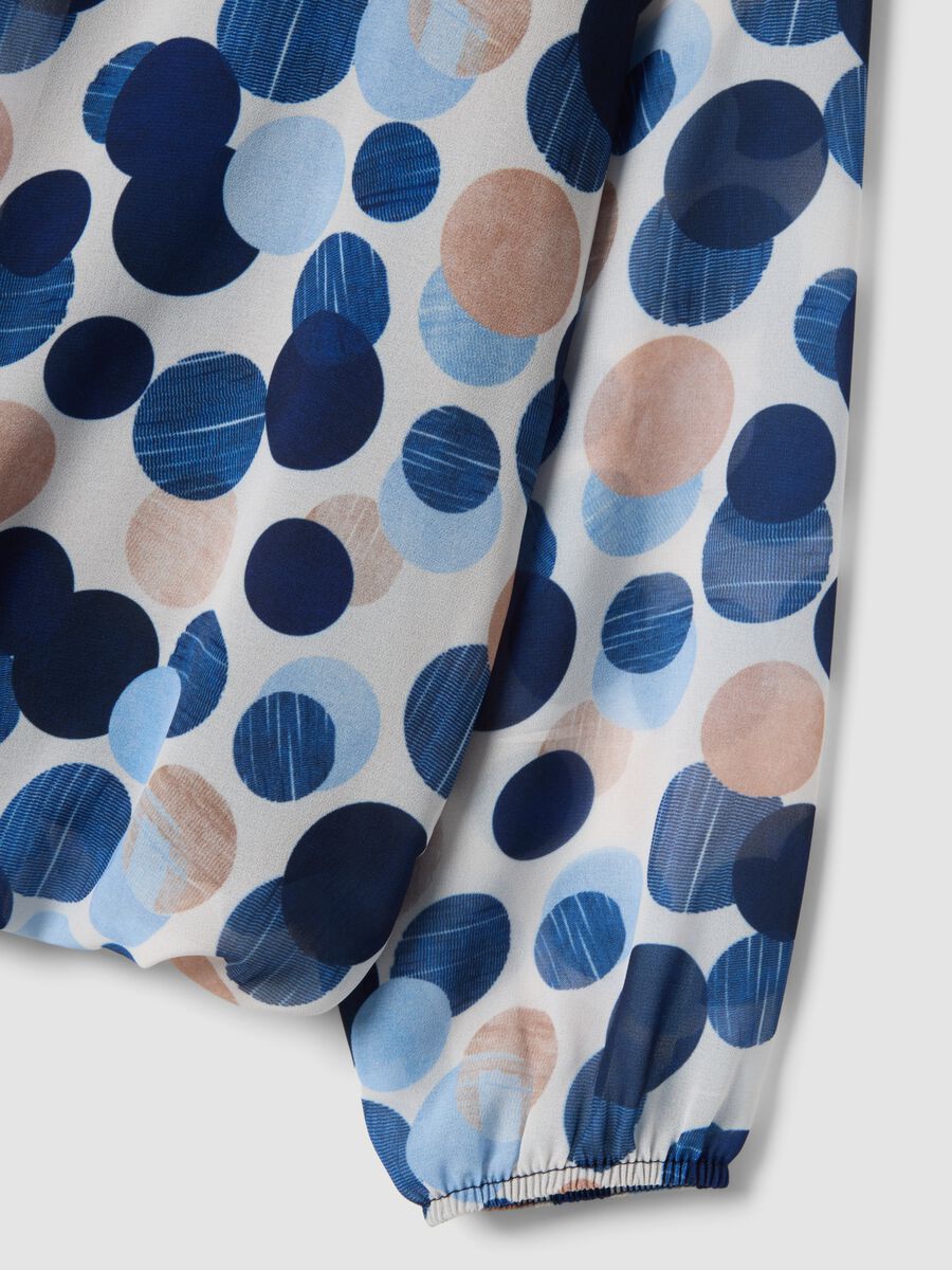 Camicia multicolor con stampa a pois regular fit_1