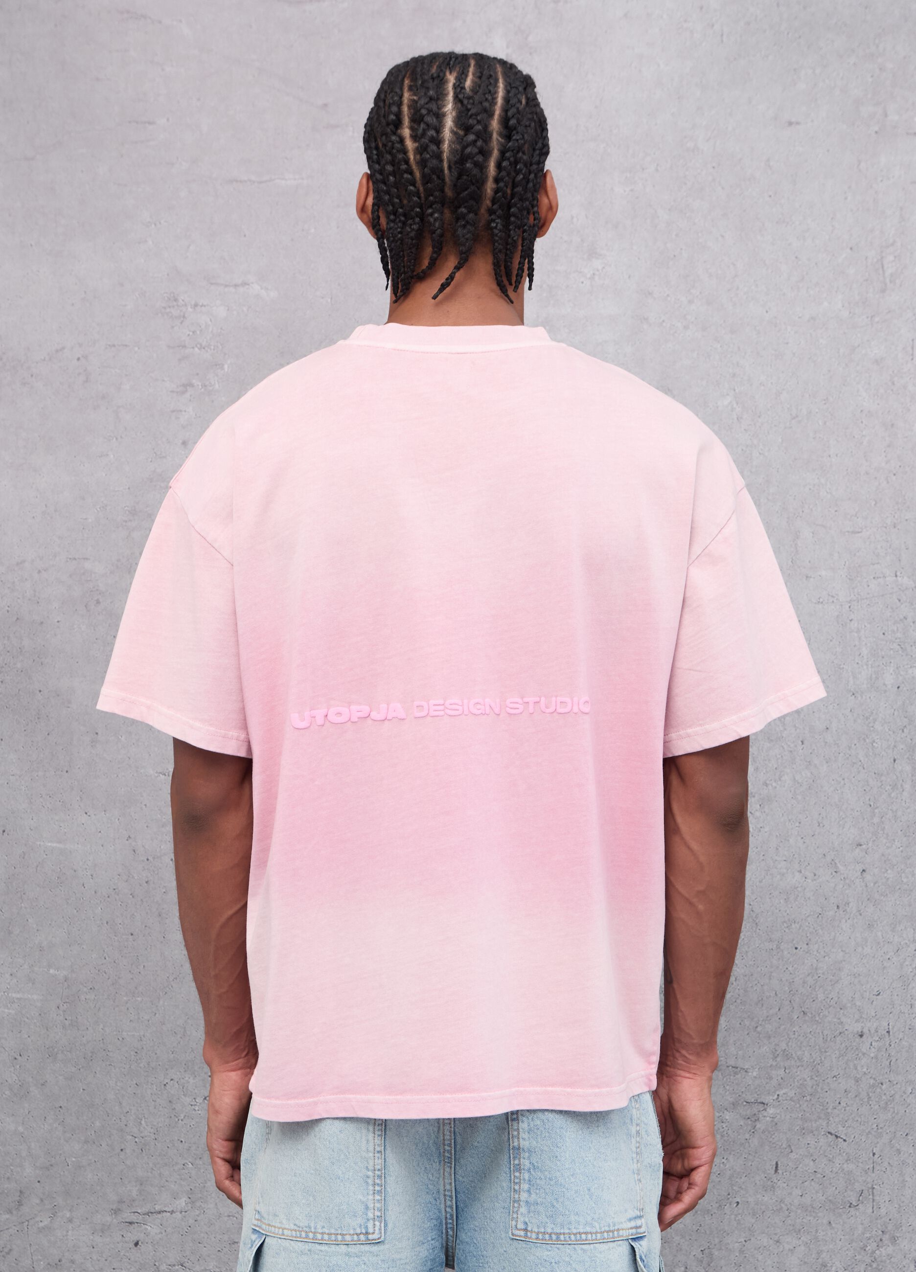 Sunfaded Graphic T-shirt Pink