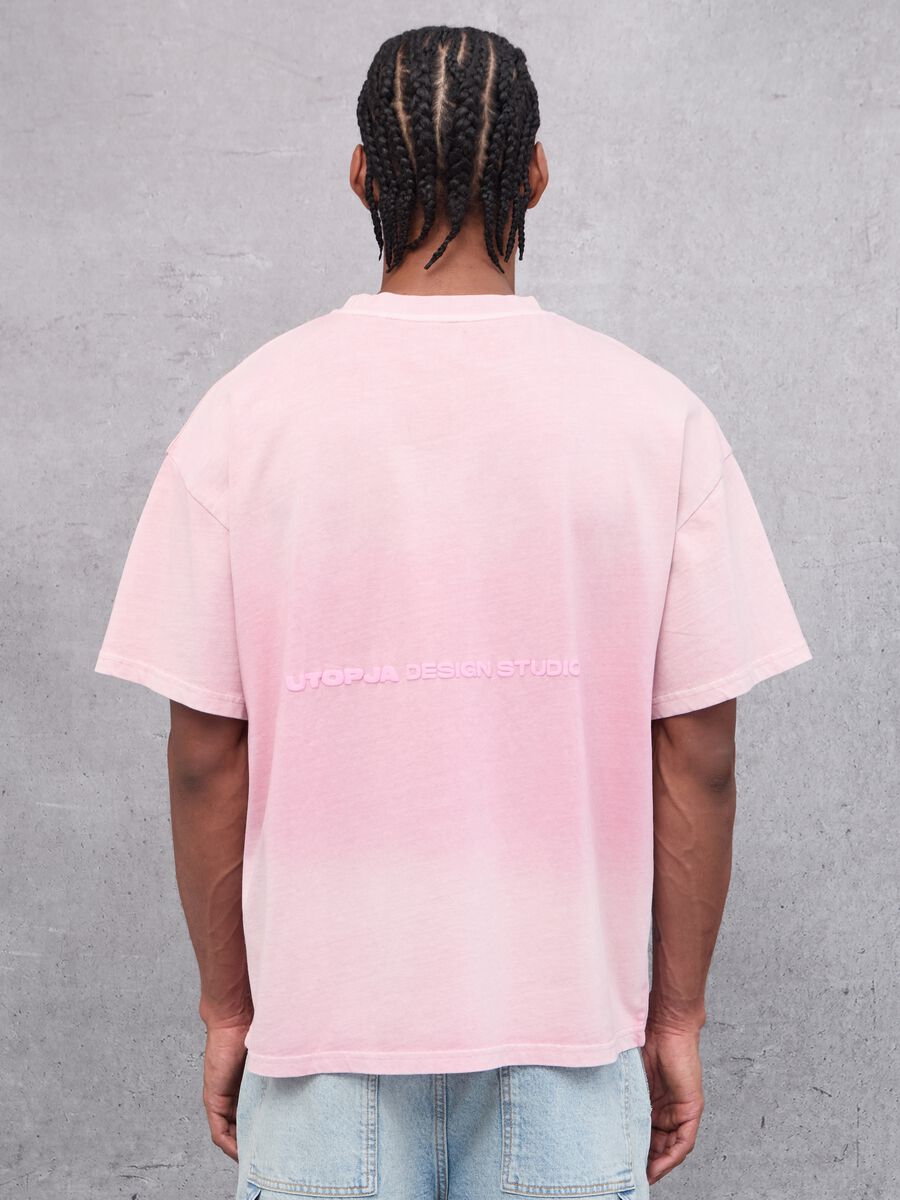 Sunfaded Graphic T-shirt Pink_4