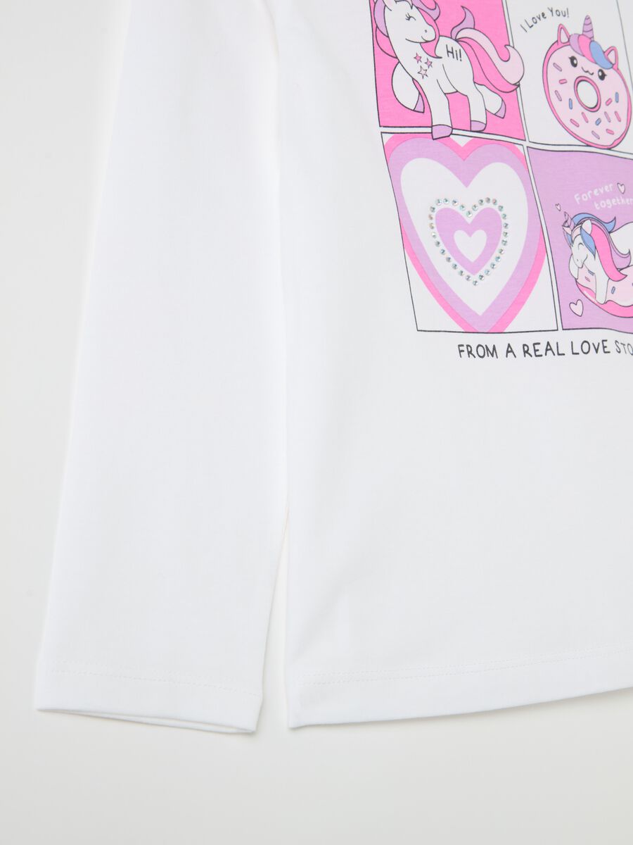 Long-sleeved T-shirt with unicorn print_3