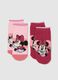 Multicolour Cotton Minnie Girl's Socks Twin Pack_1