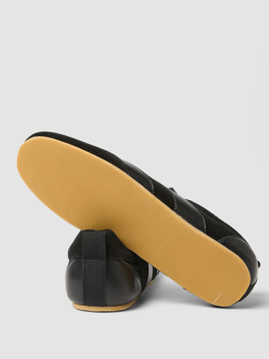 Black real leather sneakers_2