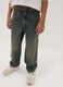 Blue pure cotton skater-fit jeans_1