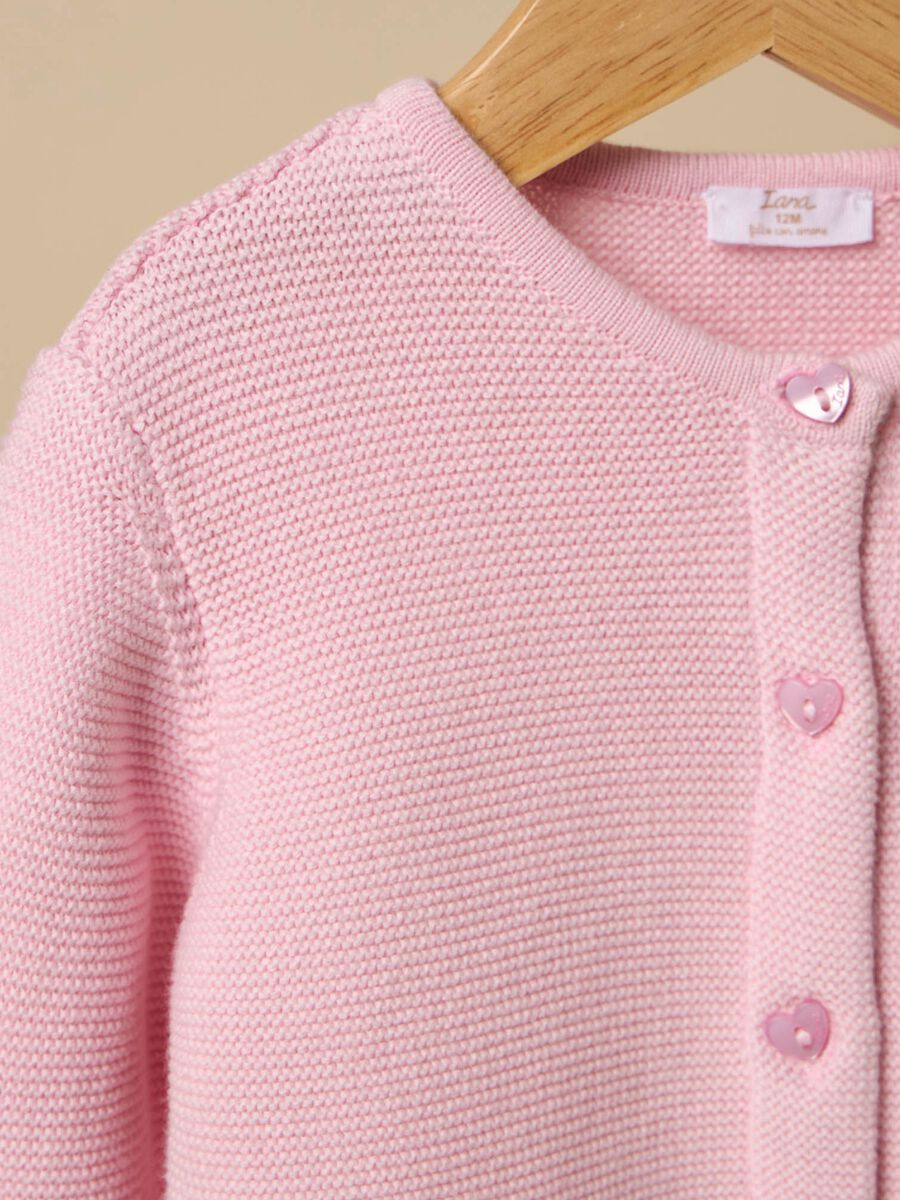 Cardigan tricot in puro cotone IANA neonata_1