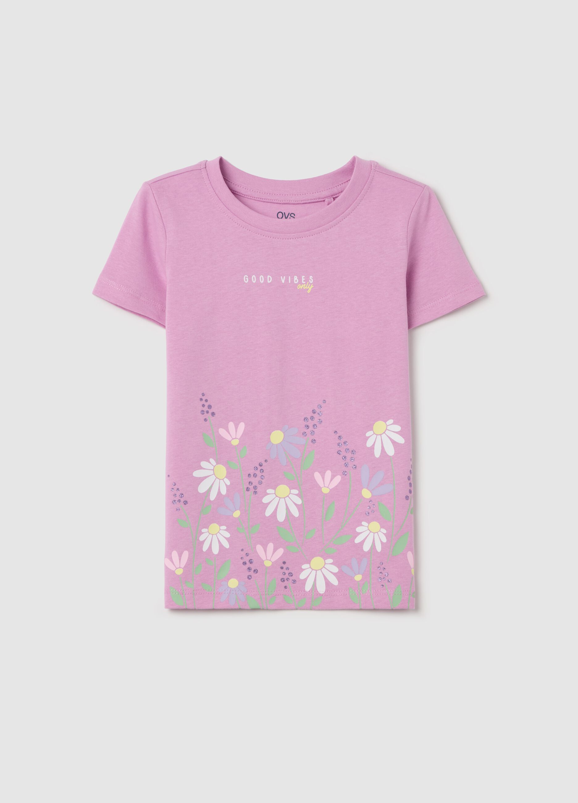 Cotton T-shirt with print