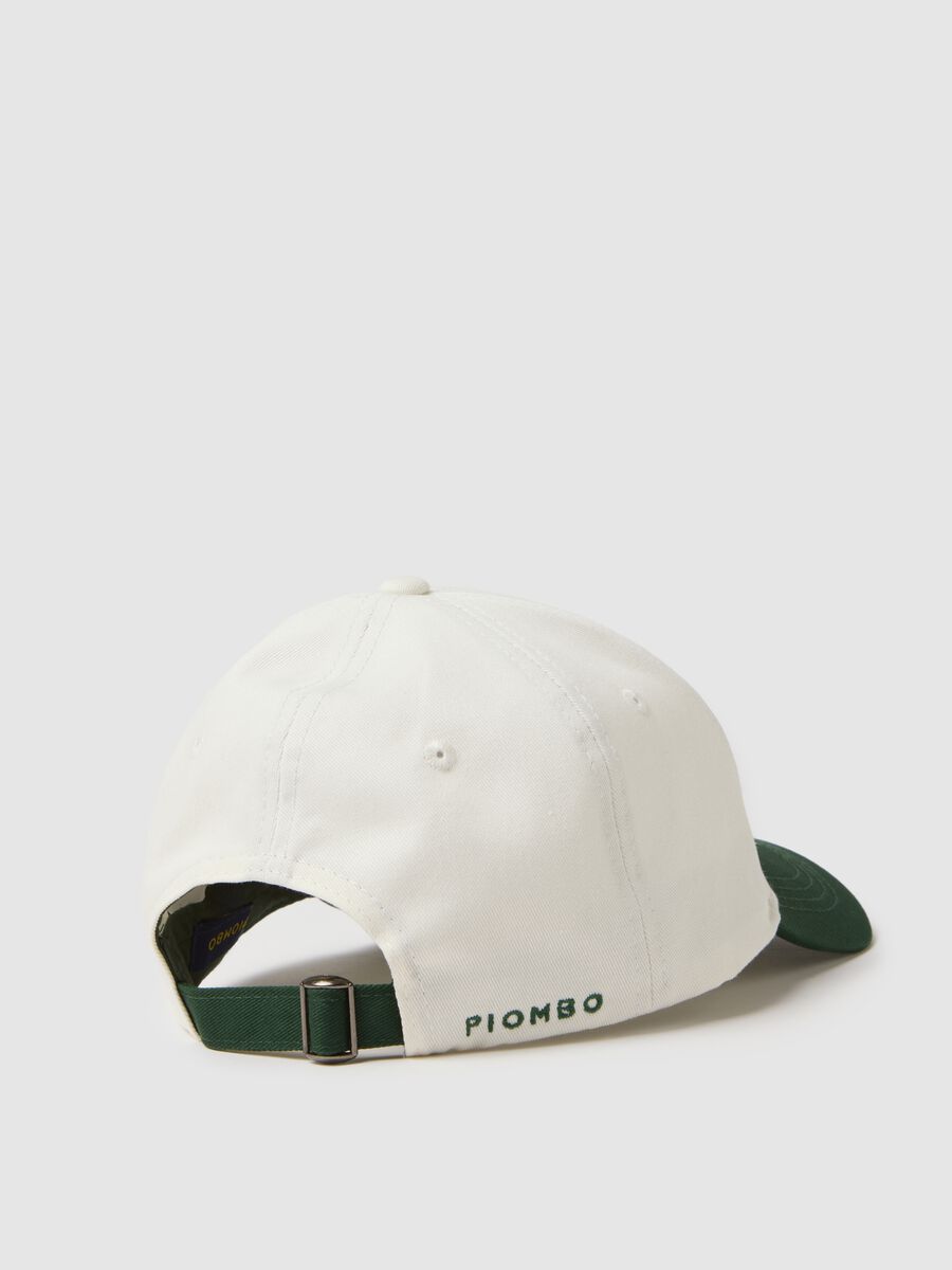 Multicoloured pure cotton baseball cap with embroidered P_1