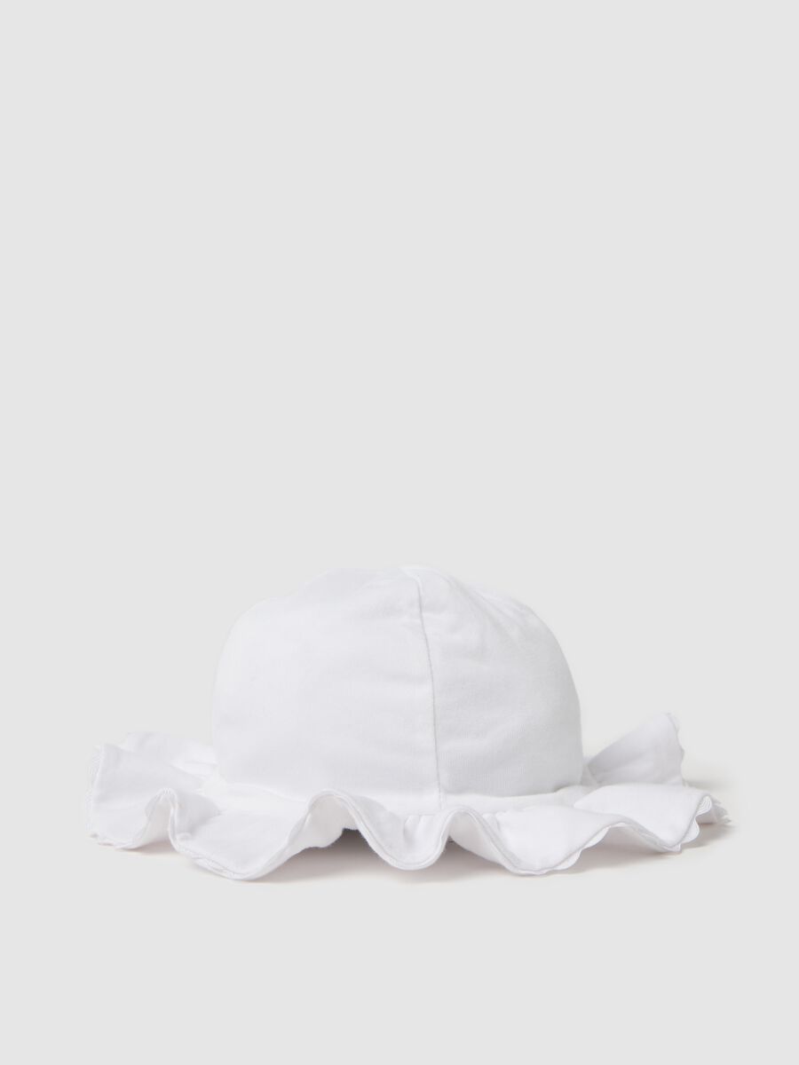 White hat in 100% organic cotton_0