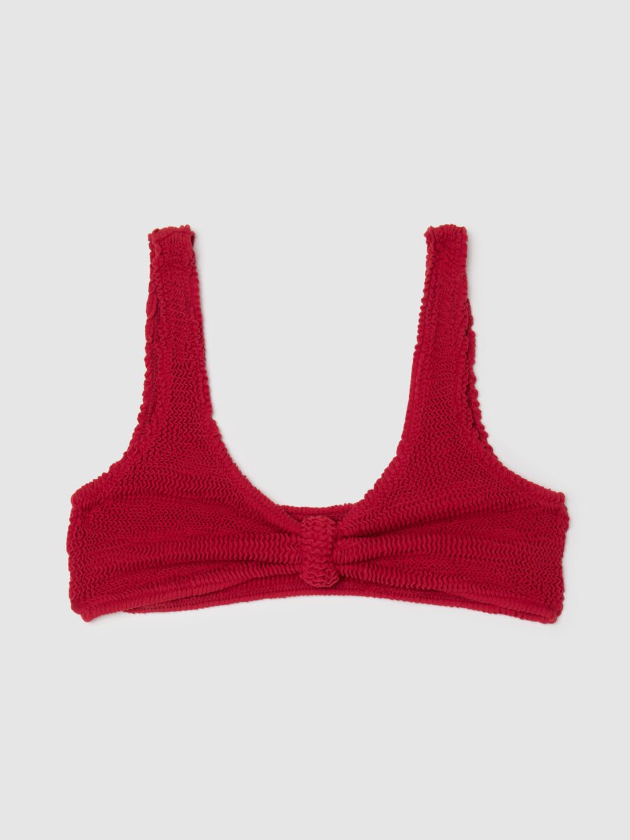 Women's Red Stretch Fabric Bikini_5