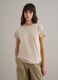 Beige pure cotton crew-neck T-shirt, regular fit_2