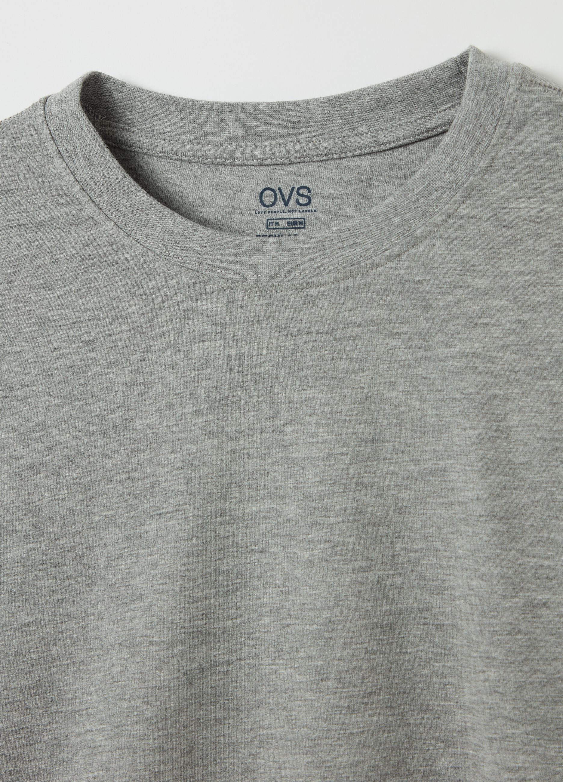 Long-sleeved T-shirt in stretch cotton