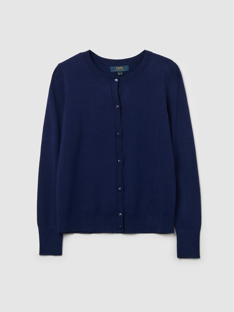 Cardigan with round neckline_4