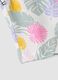 White pure organic cotton shorts with tropical print for baby girls, regular fit_3