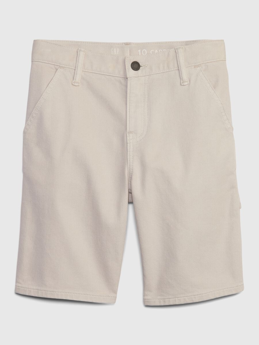 Carpenter Bermuda shorts in twill_0