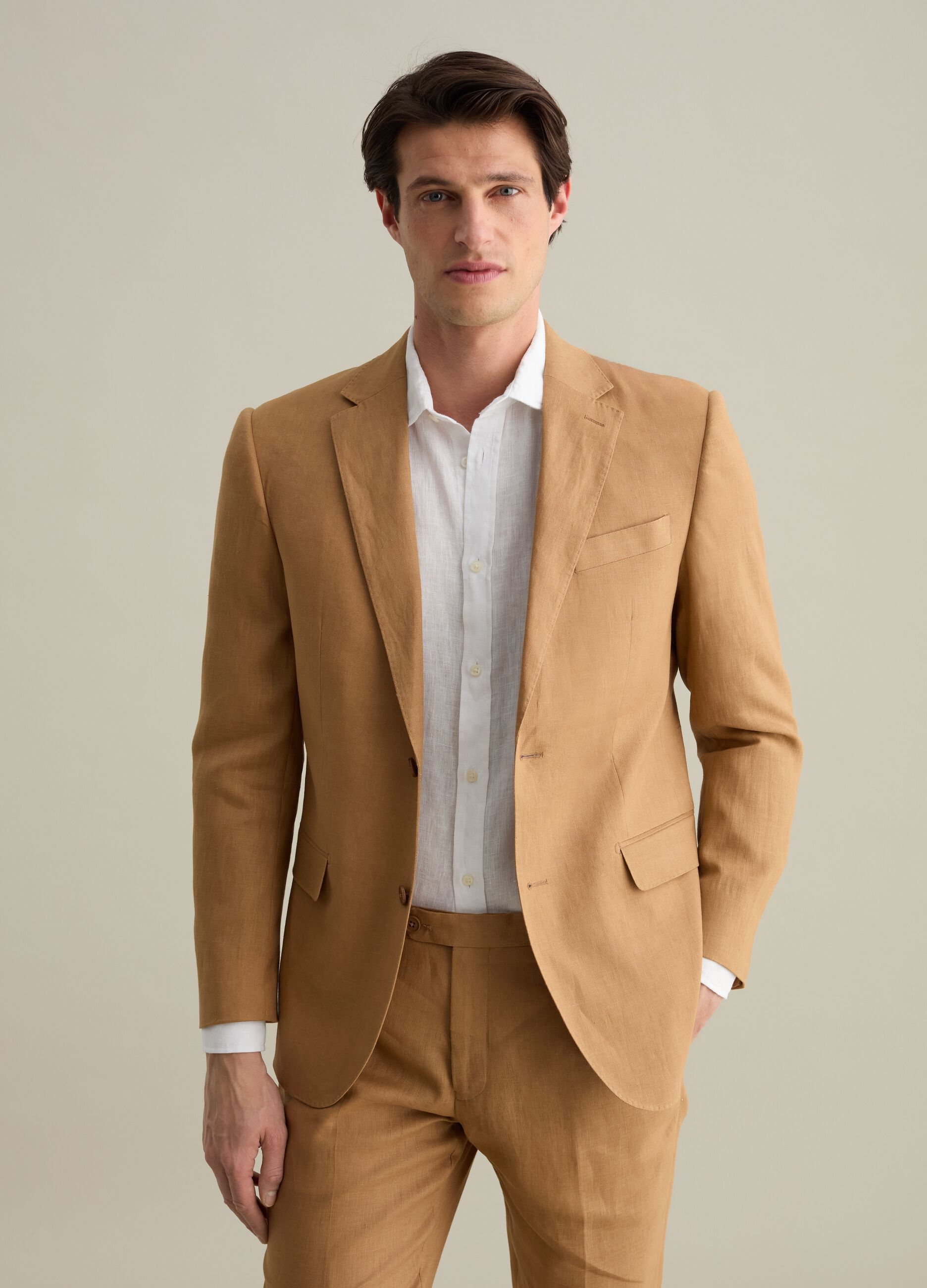Blazer monopetto regular fit in lino Contemporary