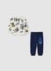 Multicolour sweatshirt and trousers set for baby in pure cotton with prints_0