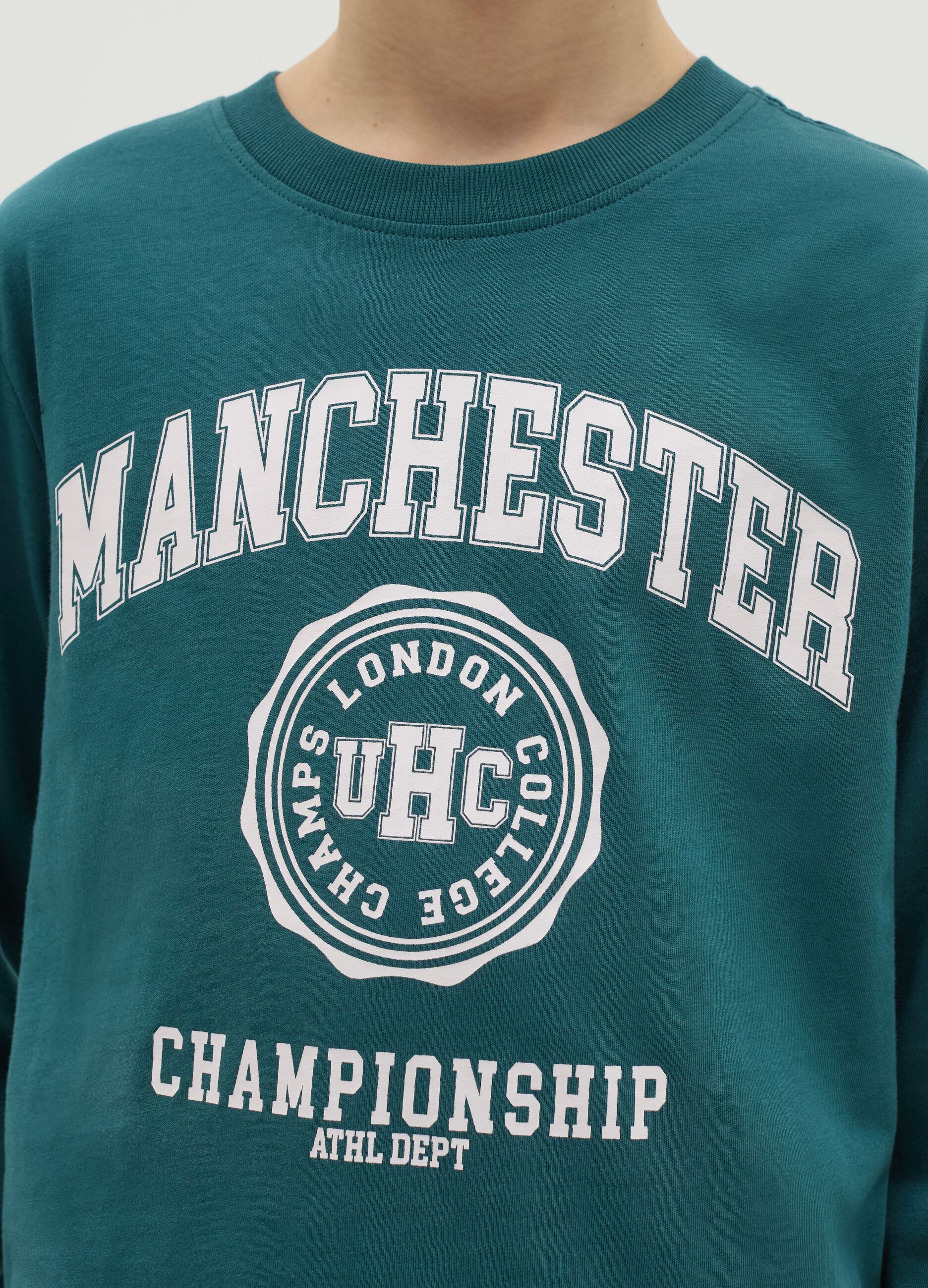 Long-sleeved T-shirt in cotton with print