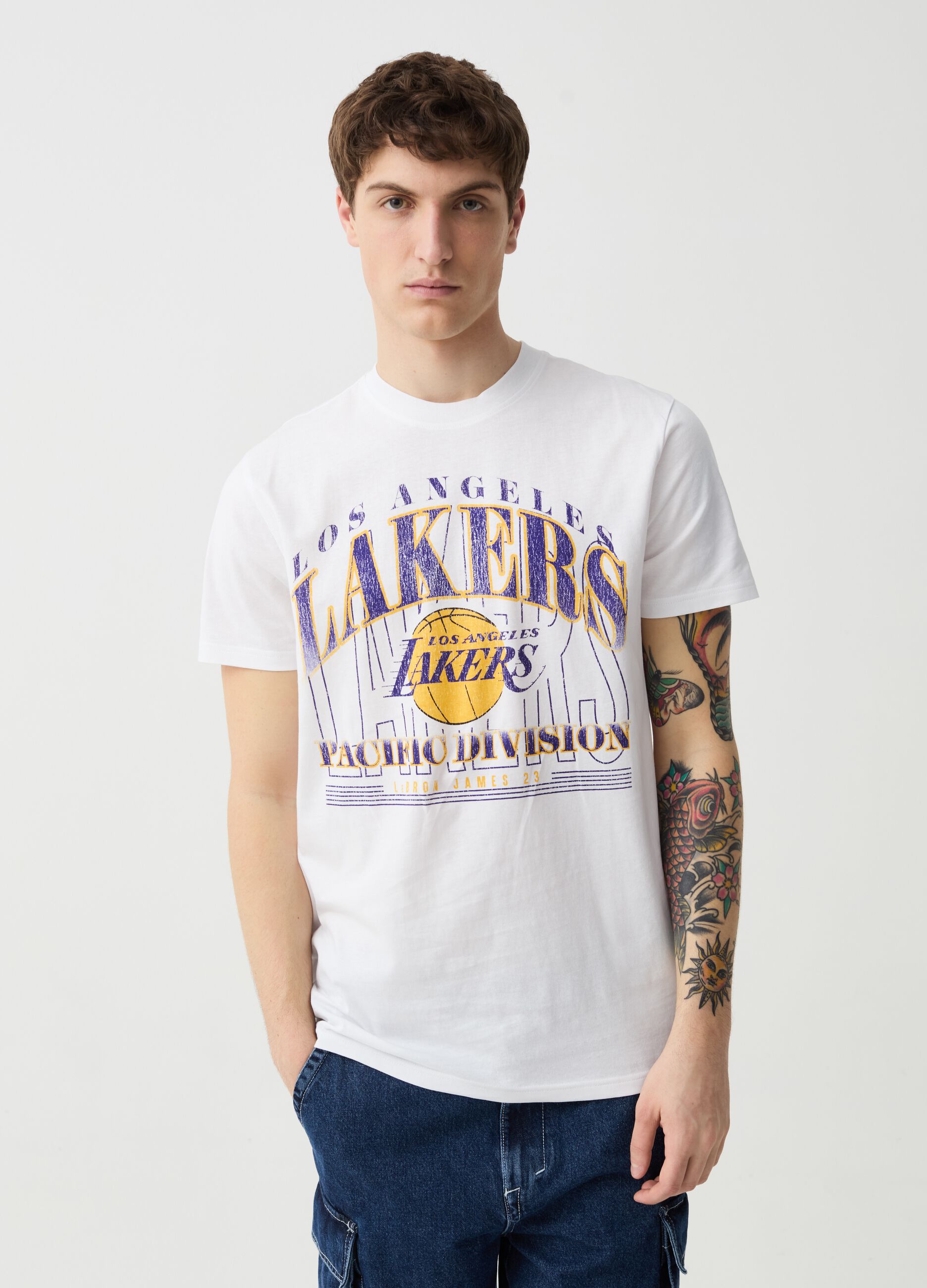 Ovs T-shirt con stampa NBA Los Angeles Lakers