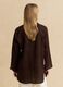 Brown pure linen oversized shirt_3
