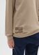 Beige pure cotton regular fit boy's sweatshirt_2