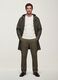 Green regular-fit raincoat with zip_1