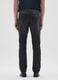 Slim fit pure black cotton jeans_2