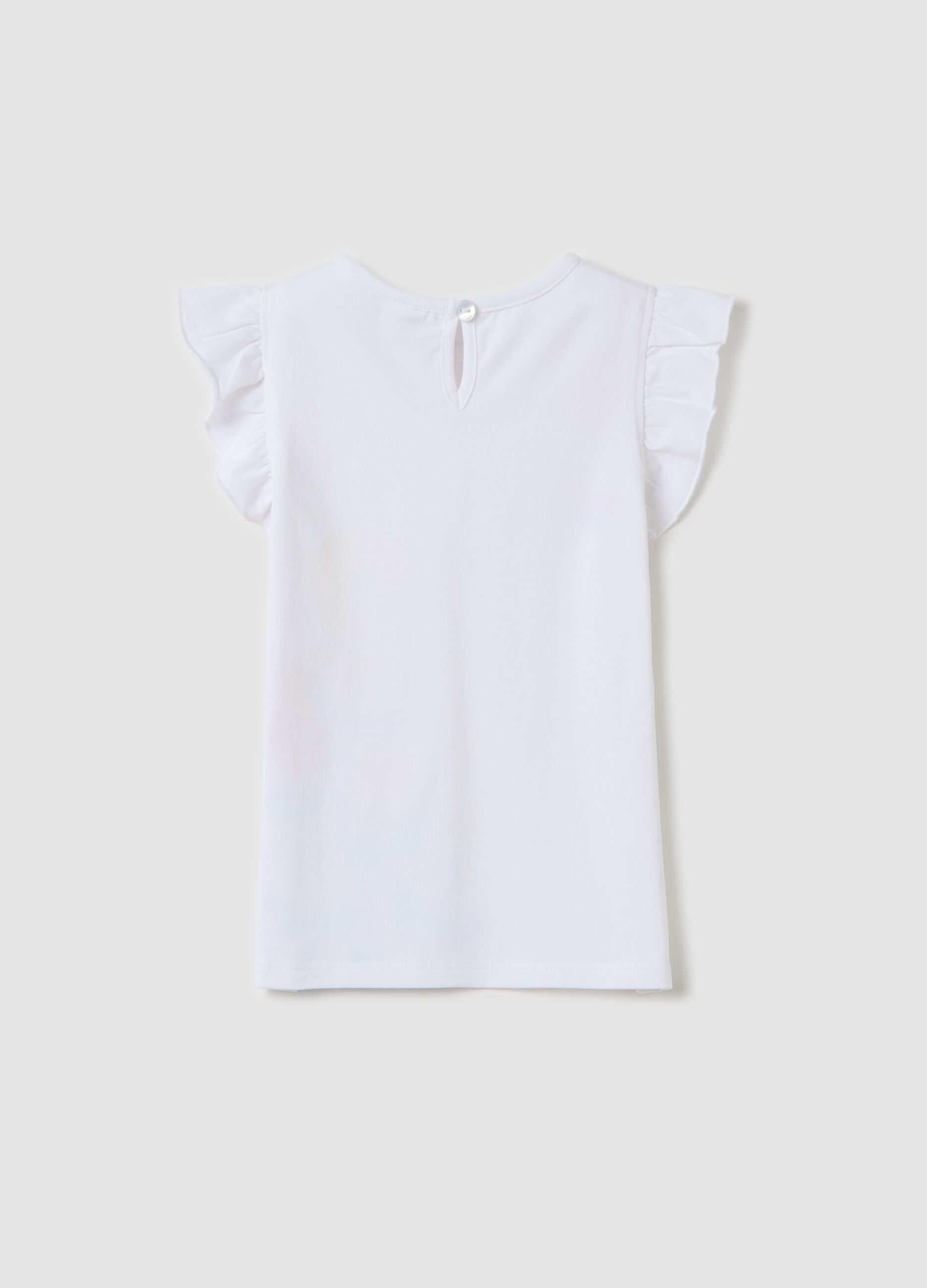 White Tank Top with Disney Tweety Print
