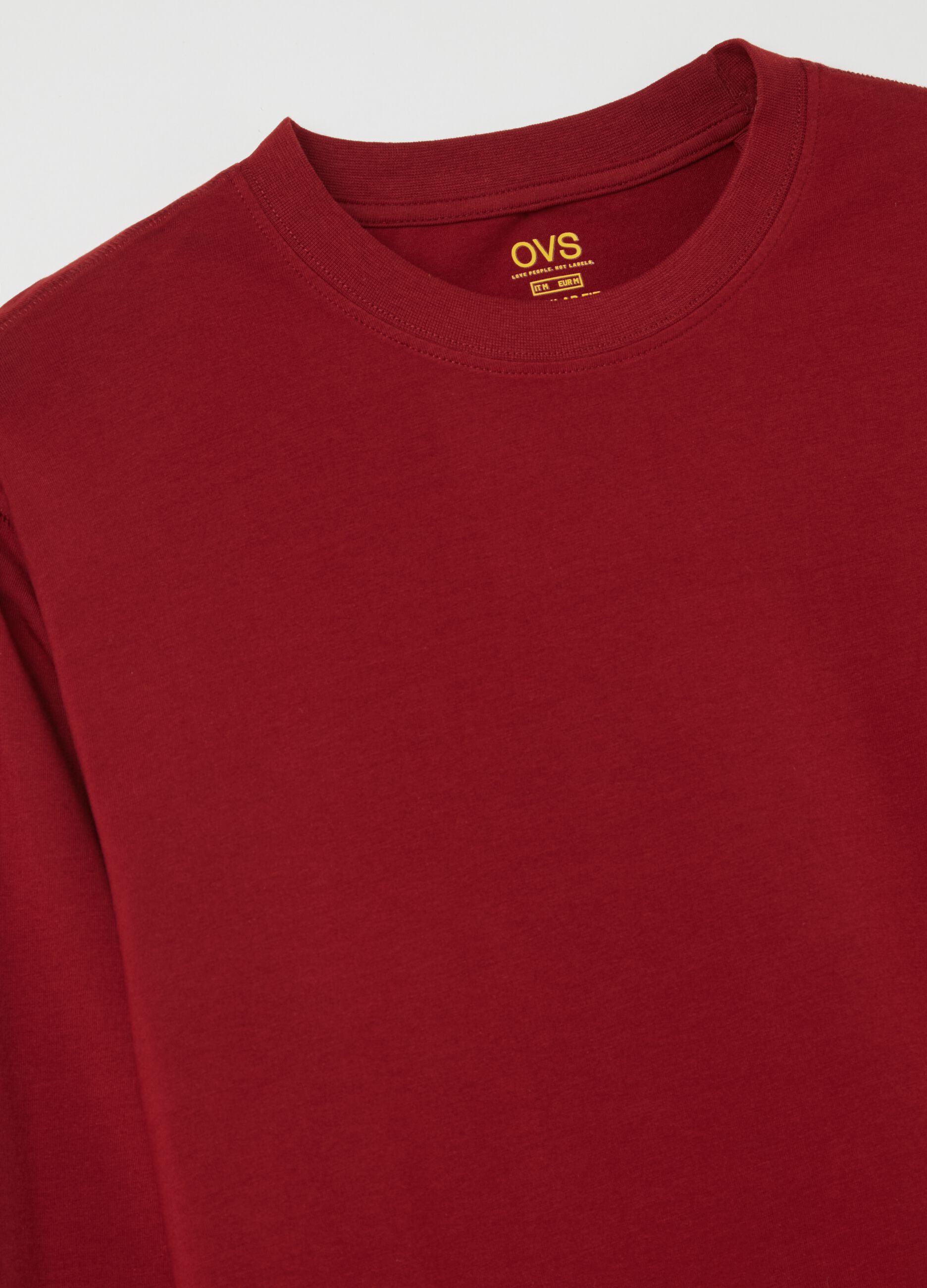 Long-sleeved T-shirt in stretch cotton