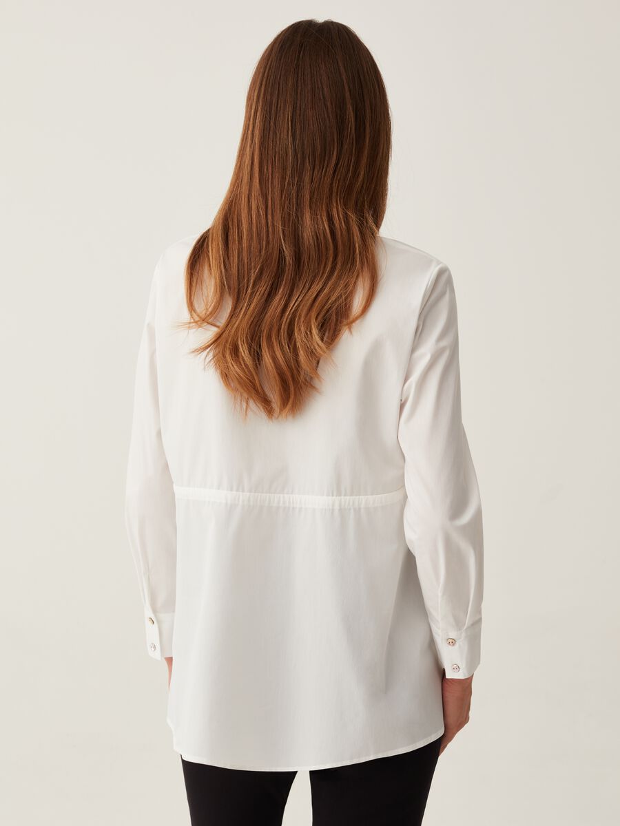 Camicia premaman in popeline stretch_2