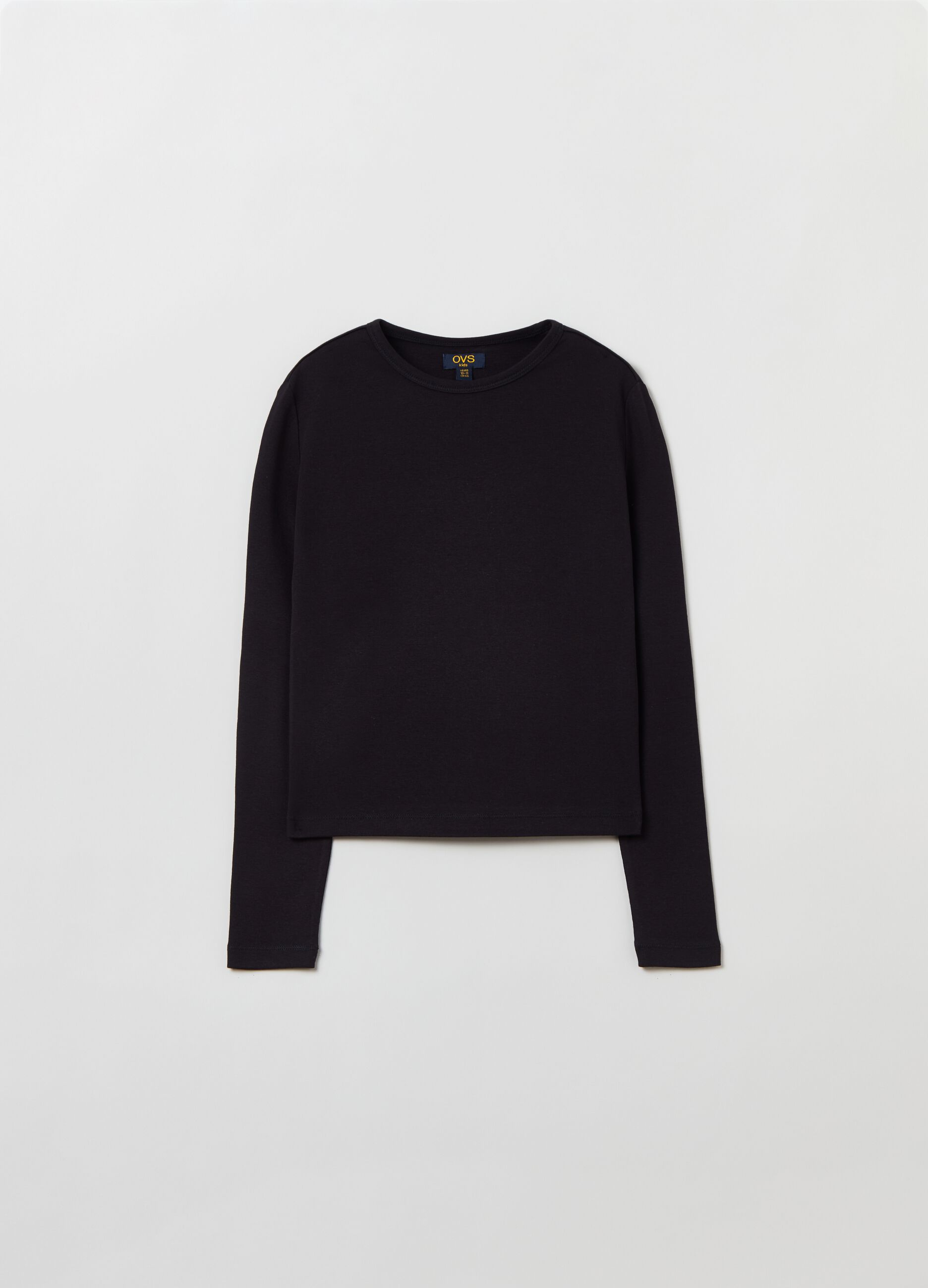 T-shirt a maniche lunghe in cotone_0