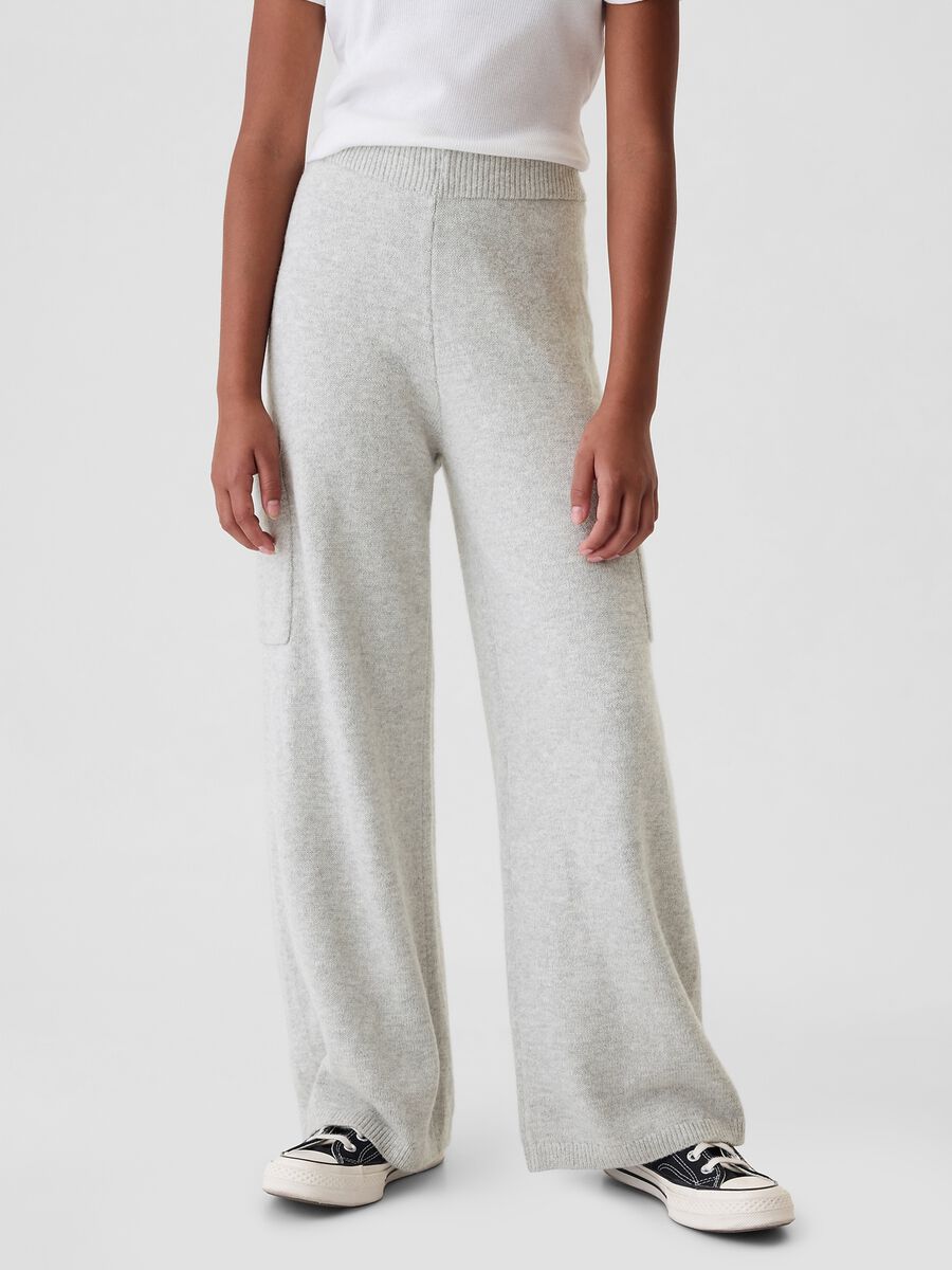 Wide-leg knit trousers_1