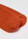 Orange midi socks in cotton blend_2