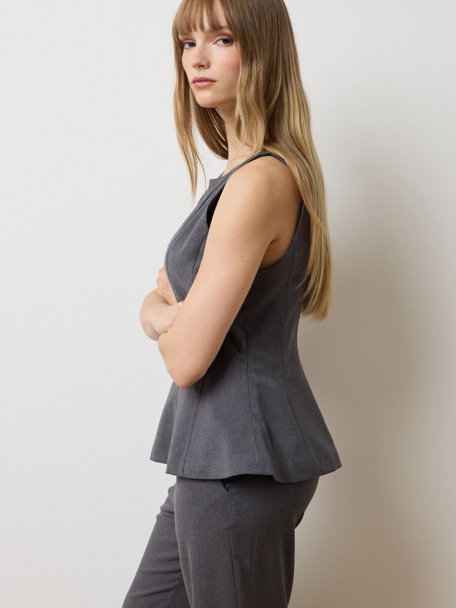 Grey Slim Fit Top_0