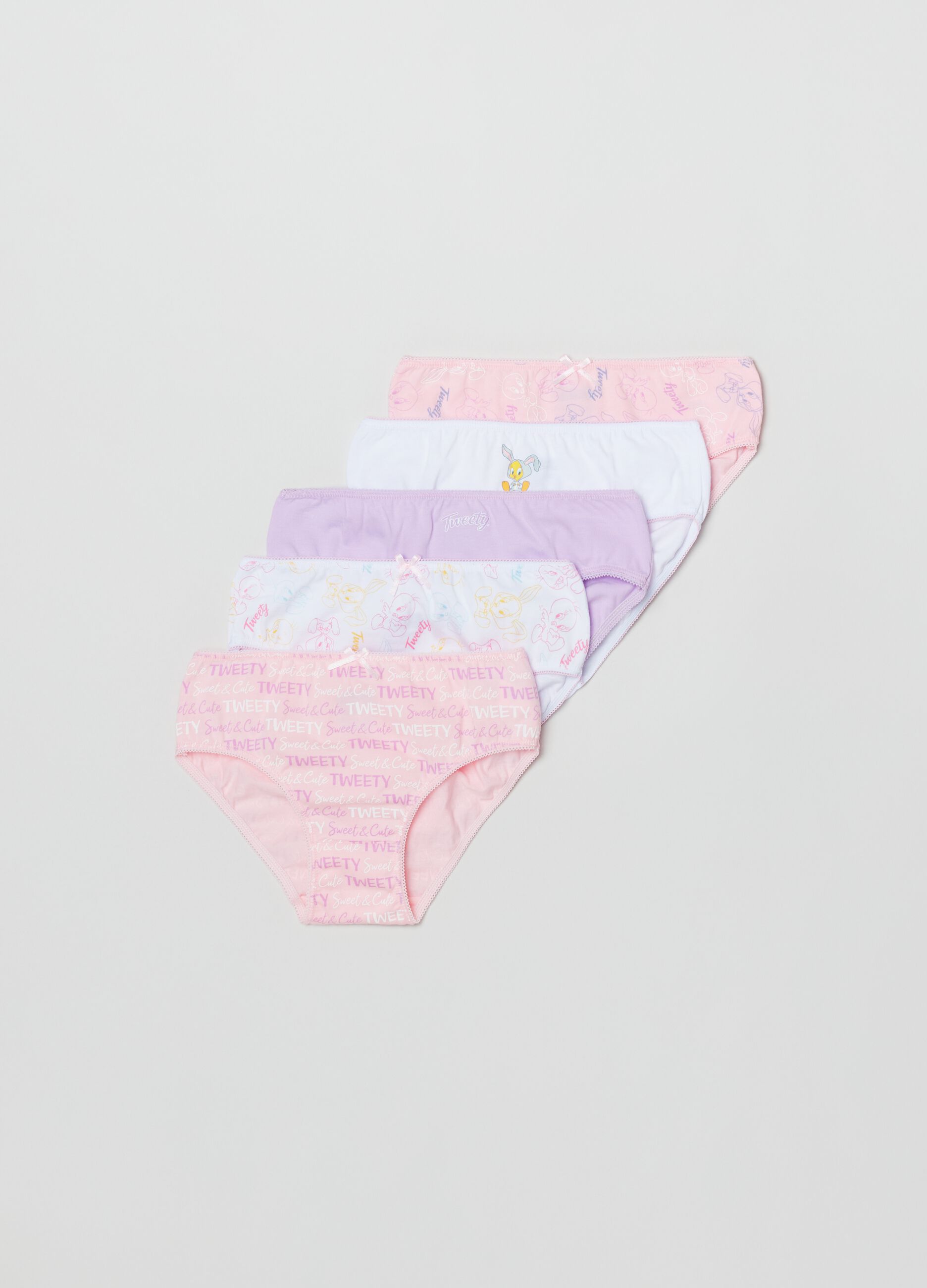 Set cinque slip in cotone 100° Anniversario_0