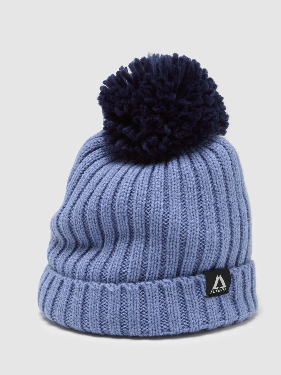 Ribbed Knit Hat with Pompon ALTAVIA WITH DEBORAH COMPAGNONI_2