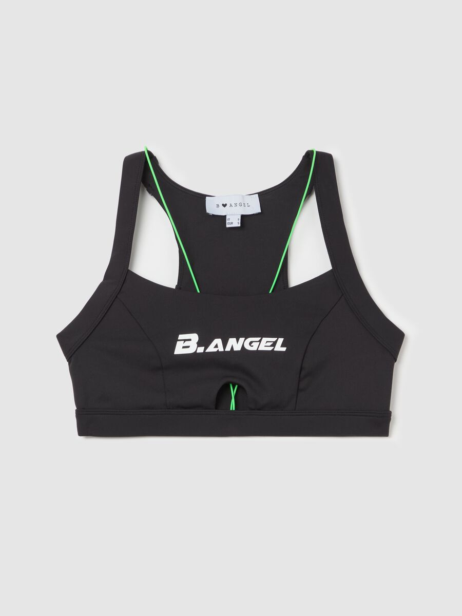 Cropped sports tank top with fluorescent details_4
