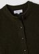 Green stretch wool crew-neck cardigan_1